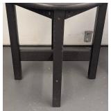 G - Pair of Round Grey Wood Composite Side Tables