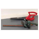 G - Homelite Electric Leaf Blower & Black & Decker Hedge Trimmer - 22-Inch Blade