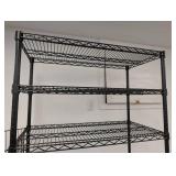 G - Rolling Metal Storage Shelf - 5-Tier Wire Rack, 35 x 18 in, 74 in High, on Casters