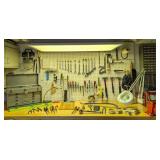 LLS - Craftsman Tool Chest w/ Vise & Assorted Hand Tools - Bench Lamp Included