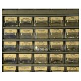 LLS - Assorted Nuts, Bolts & Fasteners in Multi-Drawer Hardware Cabinet
