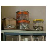 LLS - Assorted Nuts, Bolts & Fasteners in Multi-Drawer Hardware Cabinet