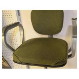 LLS - Cramer Drafting Stool - Vintage Green Upholstery