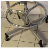 LLS - Cramer Drafting Stool - Vintage Green Upholstery