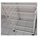 LLS - Elfa White Rolling Storage Cart