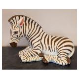 LLR - Zebra Sculpture - Hand-Painted Zebra Figurine