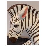 LLR - Zebra Sculpture - Hand-Painted Zebra Figurine