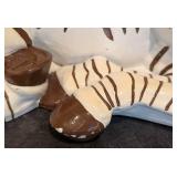 LLR - Zebra Sculpture - Hand-Painted Zebra Figurine