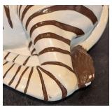 LLR - Zebra Sculpture - Hand-Painted Zebra Figurine