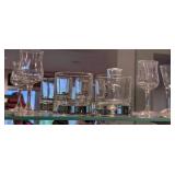 LLR - Assorted Glassware Collection - Champagne Flutes, Wine Glasses & Tumblers