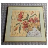 LB - Joan Gray Batik Tiger Lily - Framed Floral Artwork