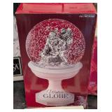 LLR - Water Globe Santa with Beaded Snowmen, Lenox & Mikasa Christmas Decor & Serving Dish