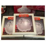 LLR - Water Globe Santa with Beaded Snowmen, Lenox & Mikasa Christmas Decor & Serving Dish