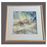 LLR - Marian Alstad Watercolor Landscape - Framed