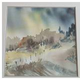 LLR - Marian Alstad Watercolor Landscape - Framed