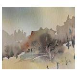 LLR - Marian Alstad Watercolor Landscape - Framed