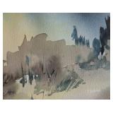 LLR - Marian Alstad Watercolor Landscape - Framed