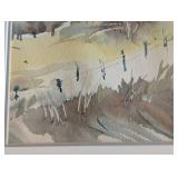 LLR - Marian Alstad Watercolor Landscape - Framed