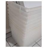 LLS - Clear Plastic Storage Totes - 23 in L x 15 in W x 12 in H - 10 Pack