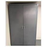 G - Grey Metal Storage Cabinet - 48W x 24D x 78H, Double Doors