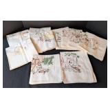 LB - Needlepoint Dish Towels (Lot of 11)