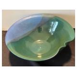 DR - Gorgeous Glazed Pottery Bowl, Signed