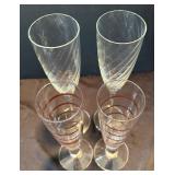 K - Classy Stemware - 4-Glass Set