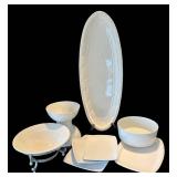 LR - Wonderful White Serving Pieces by The Cellar, Block, BIA and More