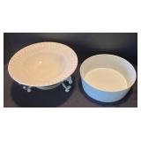 LR - Wonderful White Serving Pieces by The Cellar, Block, BIA and More