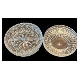 P - Crystal and Clear Glass Serving Platters & Dishes