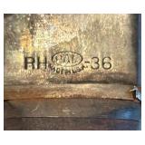 K - Vintage Knife with Leather-Wrapped Handle & Leather Sheath