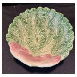 K - Leaf Pattern Green Ceramic Serving Set