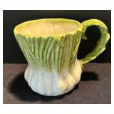 K - Leaf Pattern Green Ceramic Serving Set