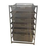 P - Elfa Mesh Basket Storage Tower