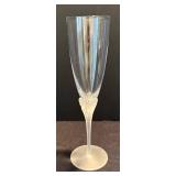 K - Four Fine Frosted Champagne Flutes