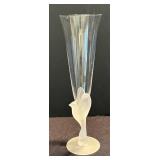 K - Four Fine Frosted Champagne Flutes