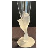 K - Four Fine Frosted Champagne Flutes