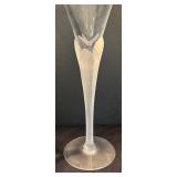 K - Four Fine Frosted Champagne Flutes
