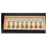 P - World Market Ball Cordials - Set of Eight Glasses