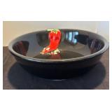 P - Two Bold Black Serving Bowls