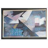 P - Geometric Abstract Print