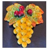 P - Orvieto Hand-Painted Sunflower Plates & Grapevine Decor