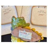 P - Orvieto Hand-Painted Sunflower Plates & Grapevine Decor