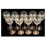 P - Tulip Style Stemware - 9 Glasses