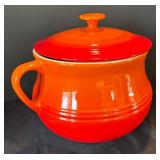 P - Le Creuset Flame Orange Bean Pot