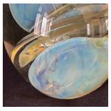 K - Stunning Signed Art Glass Paperweight