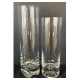 P - Collection of Crystal & Clear Glass Vases