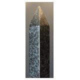 P - Black Marble Obelisk