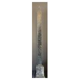 P - Black Marble Obelisk