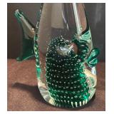 K - Controlled Bubble Art Glass Fish